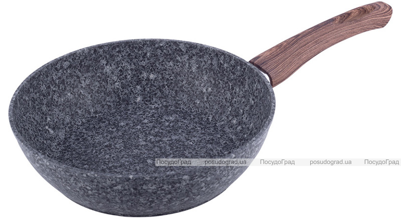 Сковорода-сотейник Kamille Grey Marble Ø24см індукційна з антипригарним покриттям