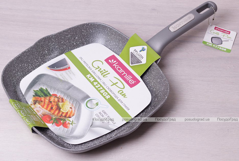 Сковорода-гриль Kamille Granite 28х28см