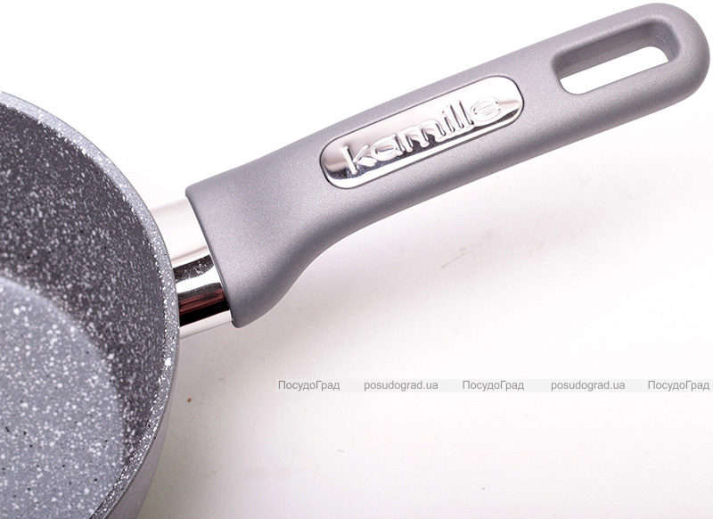Ковш Kamille Grey Gotland Ø18см со стеклянной крышкой