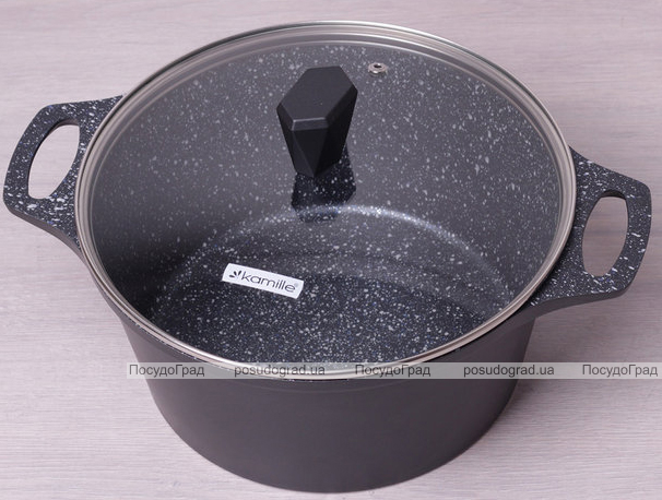 Кастрюля Kamille Casserole 4л со стеклянной крышкой