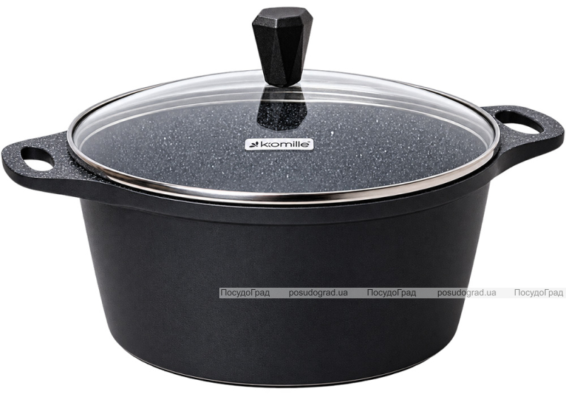 Кастрюля Kamille Casserole 6.3л со стеклянной крышкой