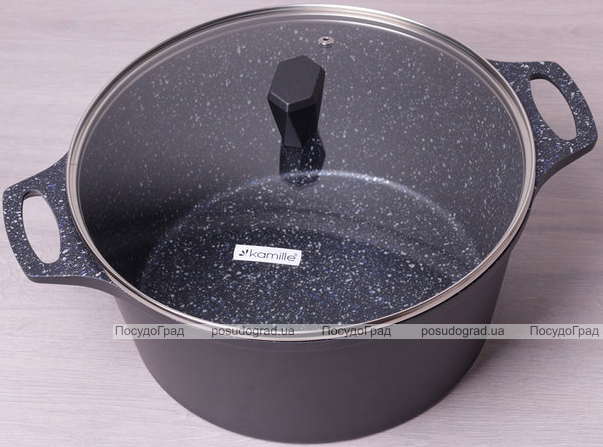 Каструля Kamille Casserole 6.3л зі скляною кришкою