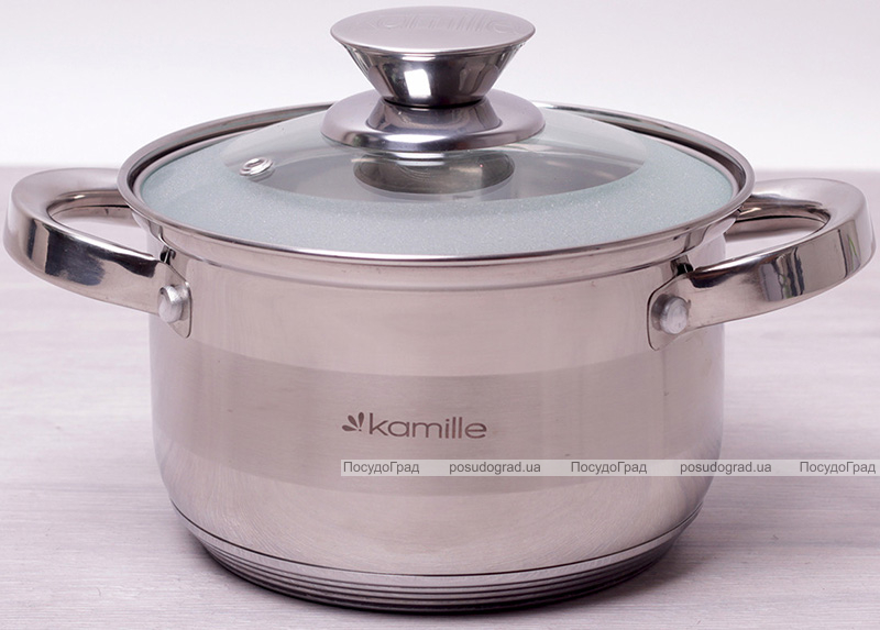 Кастрюля Kamille Springfield 6.5л из нержавеющей стали