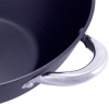 Казан чавунний "Wok" 3.6л, з антипригарним покриттям і аромо-кришкою