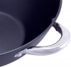 Казан чавунний "Wok" 4.5л, з антипригарним покриттям і аромо-кришкою