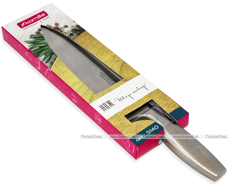 Нож поварской Kamille Perfection&Style 20см