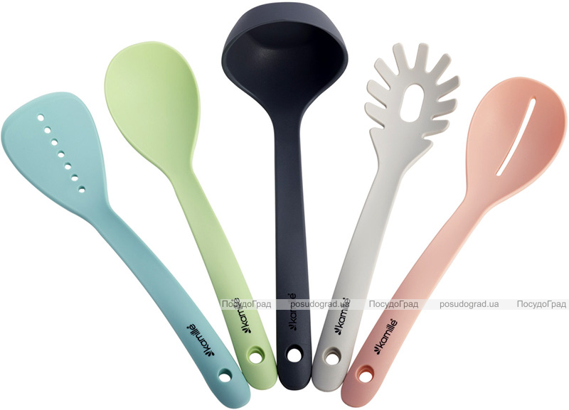 Набір кухонного приладдя Kamille Kitchen Utensils 5 предметів, нейлон