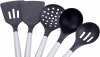 Набір кухонного приладдя Kamille Kitchen Utensils 5 аксесуарів на сталевий підставці
