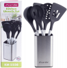 Набір кухонного приладдя Kamille Kitchen Utensils 5 аксесуарів на сталевий підставці