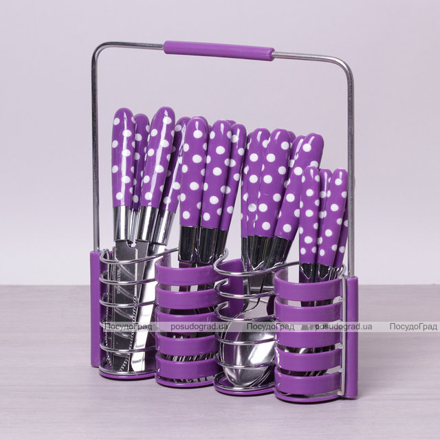 Набір столових приборів Kamille Elegance Set 24 предмета і підставка