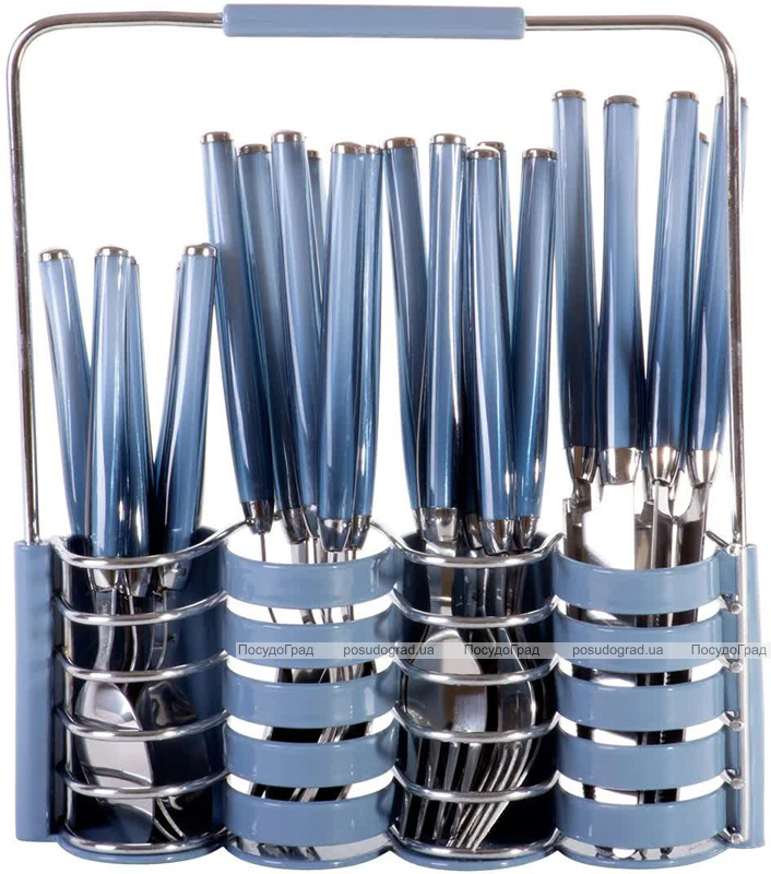 Набір столових приборів Kamille Elegance Set на 6 персон, з підставкою