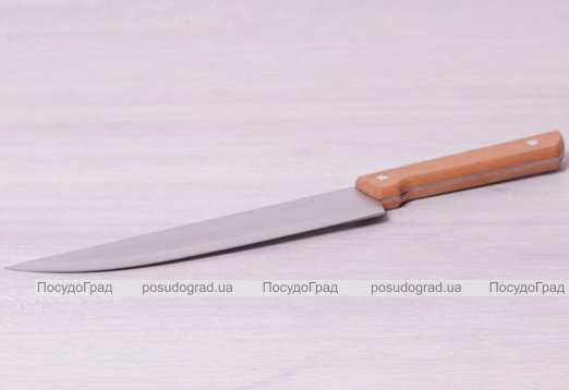 Нож кухонный Kamille Wood "Шеф-повар" 20см с деревянной ручкой