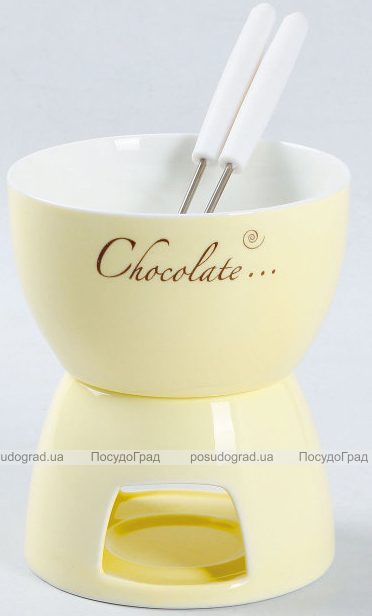 Набір для фондю Kamille Chocolate 3 предмети на 2 персони