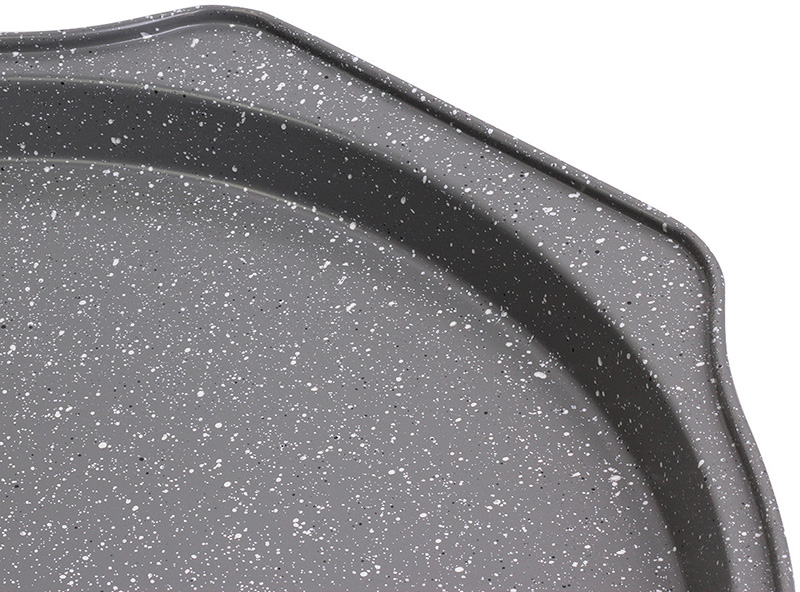 Форма-деко для випічки піци Kamille Bakery Marble 35х33.5х2.5см