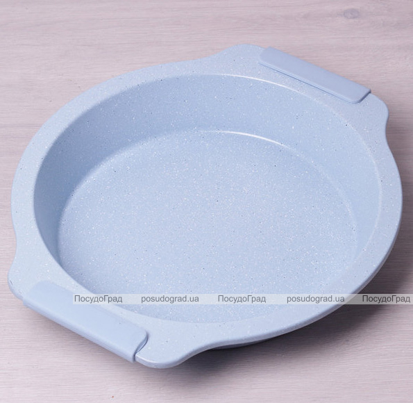 Форма Kamille Marble кругла 35х32х6см з силіконовими ручками