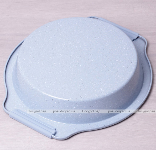 Форма Kamille Marble кругла 35х32х6см з силіконовими ручками