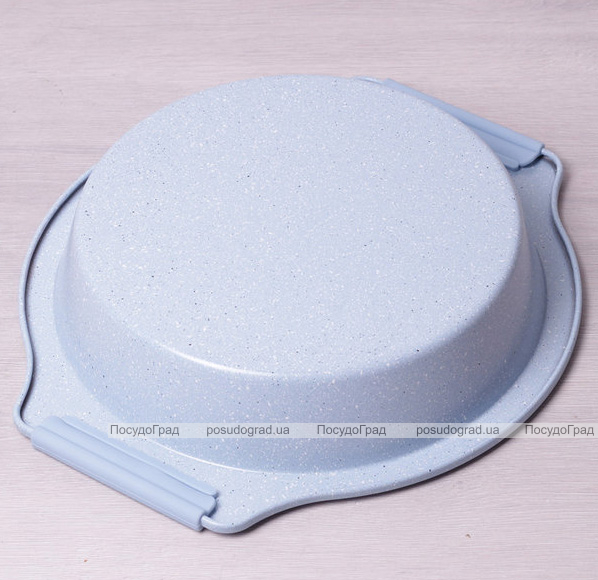 Форма Kamille Marble кругла 37х34х7см з силіконовими ручками
