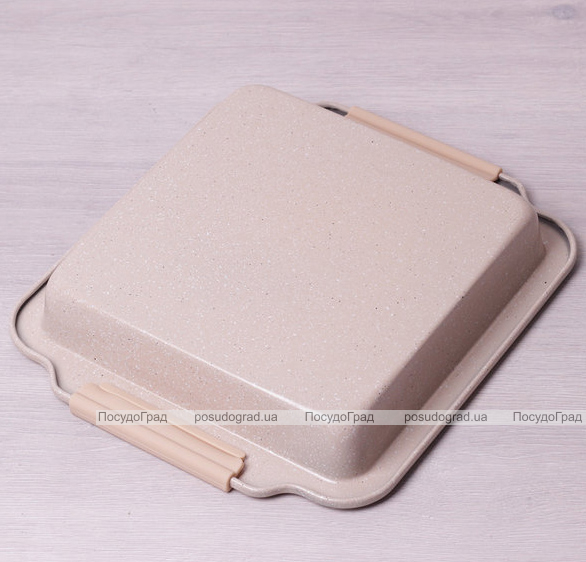 Форма для випічки Kamille Marble 30.5х27х4.5см з силіконовими ручками