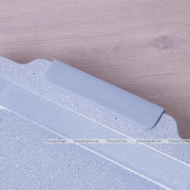 Форма для випічки Kamille Marble 40.5х27х4.5см з силіконовими ручками