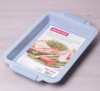 Форма для випічки Kamille Marble 40.5х27х4.5см з силіконовими ручками