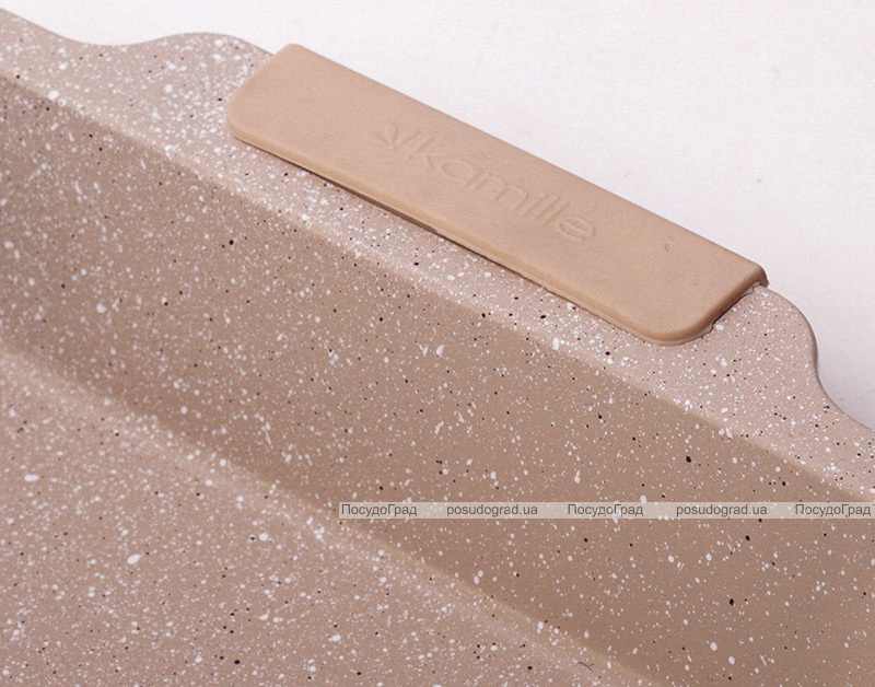 Форма для випічки Kamille Marble 40.5х27х6см з силіконовими ручками