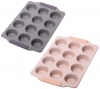 Форма для выпечки кексов Kamille Marble 38х26см, 12 ячеек