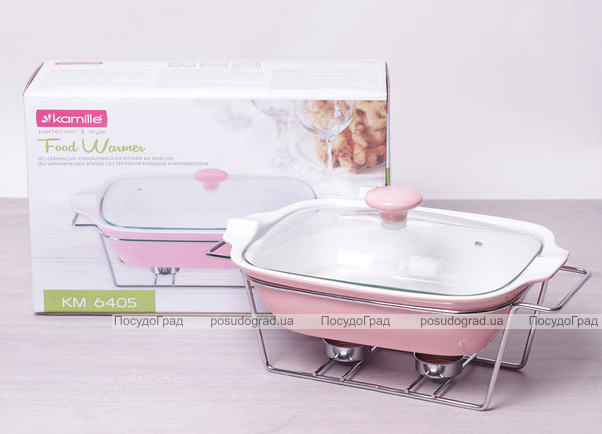 Марміт Kamille Food Warmer керамічна кольорова форма 1.4л 30см з підігрівом
