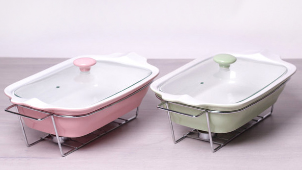 Марміт Kamille Food Warmer керамічна кольорова форма 2.3л 38см з підігрівом
