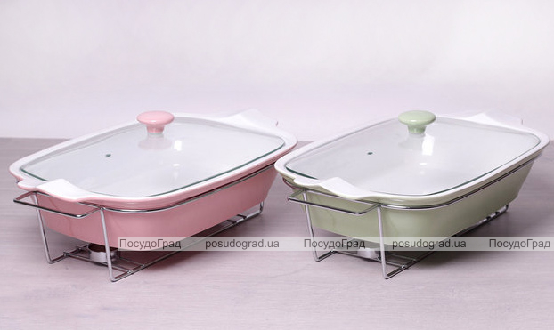 Марміт Kamille Food Warmer керамічна кольорова форма 3.7л 43см з підігрівом