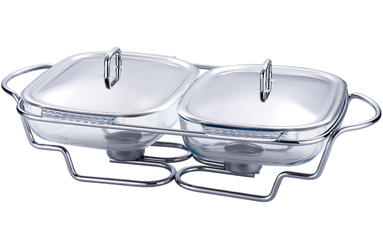 Марміт Kamille Food Warmer 2 блюда по 1.5л 50х30см з підігрівом