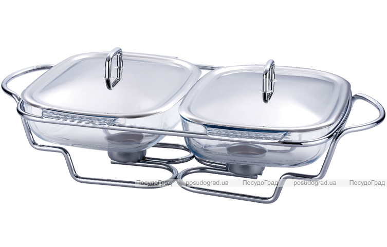 Марміт Kamille Food Warmer 2 блюда по 1.5л 50х30см з підігрівом