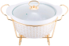 Марміт Kamille Food Warmer "In Gold" керамічна форма 2.6л з підігрівом