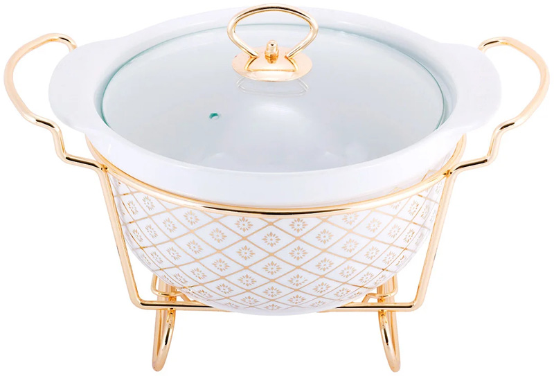 Марміт Kamille Food Warmer "In Gold" керамічна форма 2.6л з підігрівом