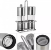 Набір для спецій Kamille Grinder Set перцемолка та сільничка на підставці 10х14.5см