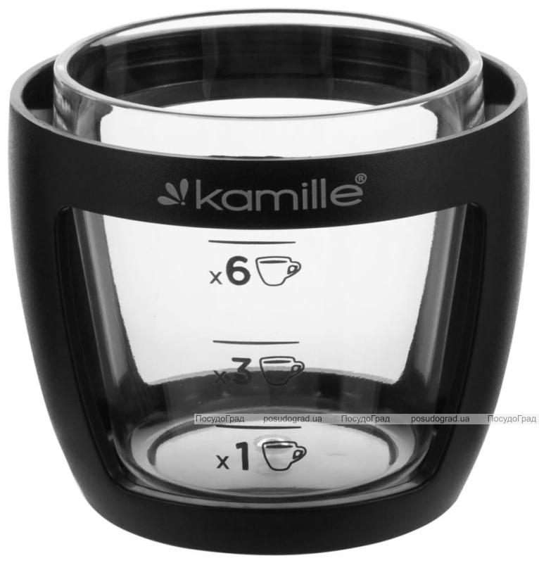 Кавомолка Kamille механічна Ø8х21см (ручний млин для кави або спецій)