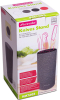 Колода для ножів Kamille Brash Stand 22см пластикова кругла