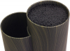 Колода для ножів Kamille Brash Stand Ebony 22.5см пластикова подвійна