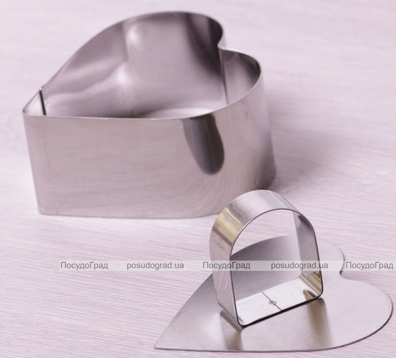 Форма Kamille "Серце" для викладки гарніру з пресом 8х8х4.5см