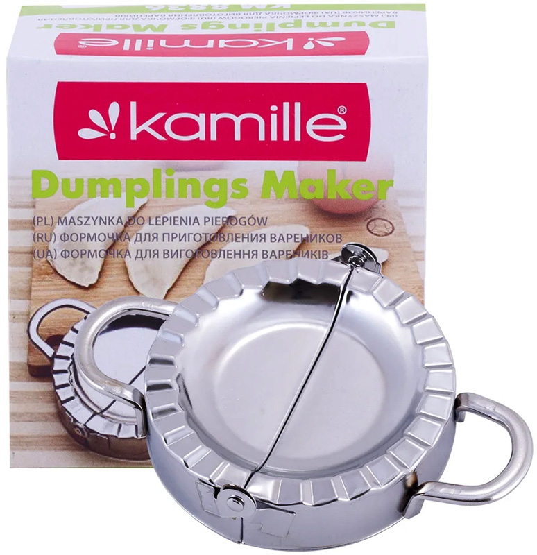 Форма для ліплення вареників Kamille 15х10х3.1см з нержавіючої сталі