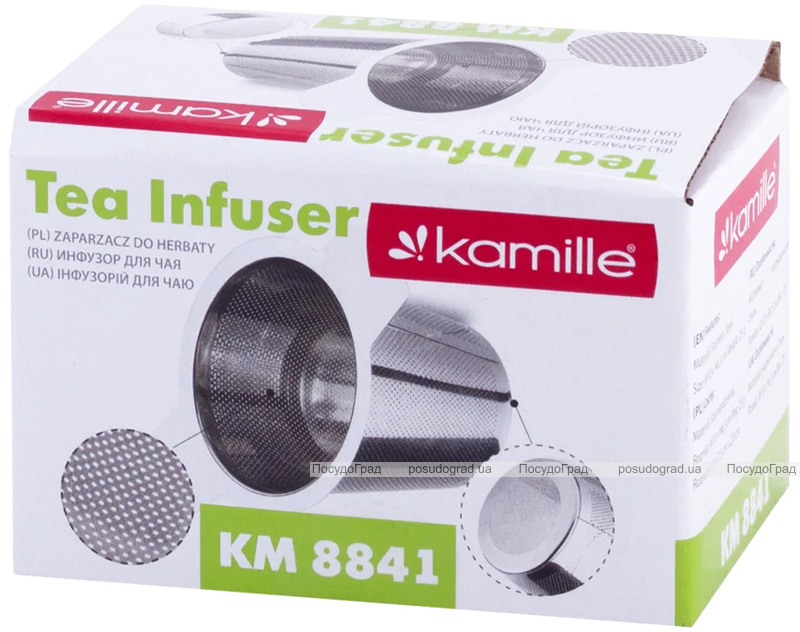 Ситечко Kamille для заваривания чая 10х6.5см из нержавеющей стали