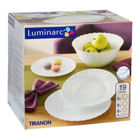 Столовий сервіз Luminarc Trianon на 6 персон 19 предметів