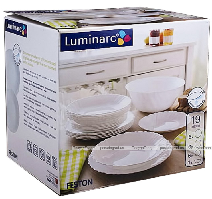 Столовий сервіз Luminarc Feston на 6 персон 19 предметів