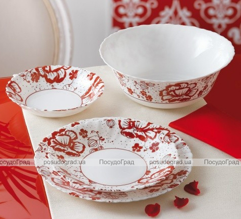 Столовый сервиз Luminarc Alcove Red на 6 персон 19 предметов