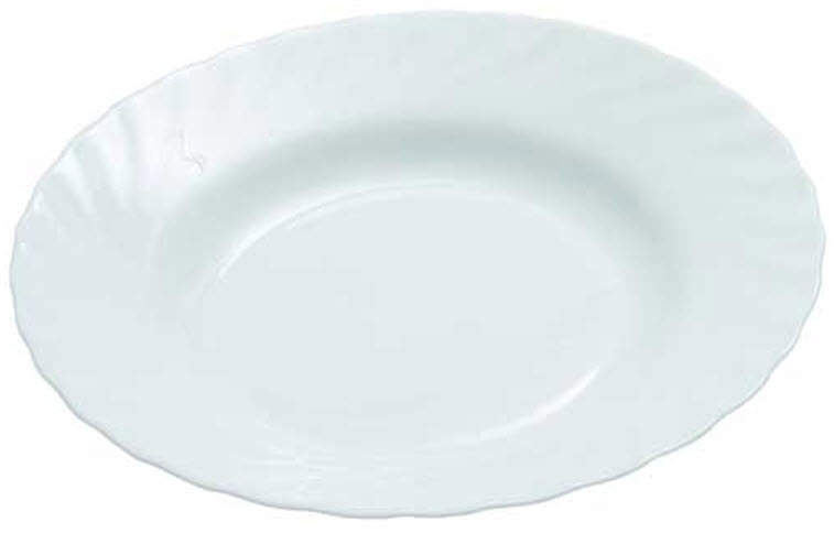 Супова тарілка Luminarc Trianon White Ø23см, склокерамічна