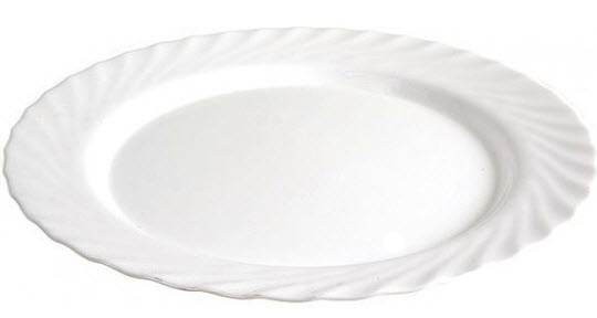 Оселедниця овальна Luminarc Trianon White Ø22см 1шт