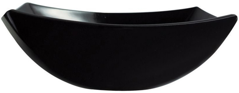 Набор 6 квадратных салатников Luminarc Quadrato Black 24см, стеклокерамика