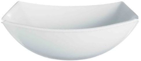 Набор 6 квадратных салатников Luminarc Quadrato White 24см, стеклокерамика