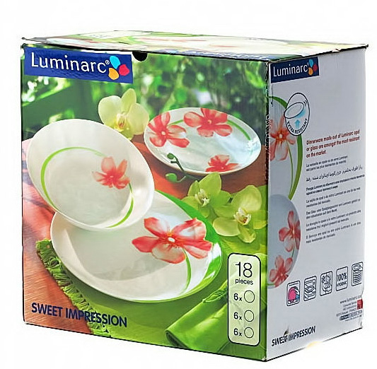 Столовий сервіз Luminarc Sweet Impression на 6 персон 18 предметів