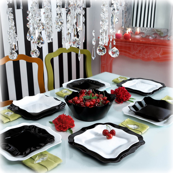Столовий сервіз Luminarc Authentic Black&White на 6 персон 19 предметів