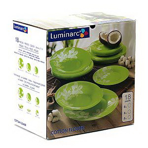 Столовий сервіз Luminarc Cotton Flower на 6 персон 19 предметів